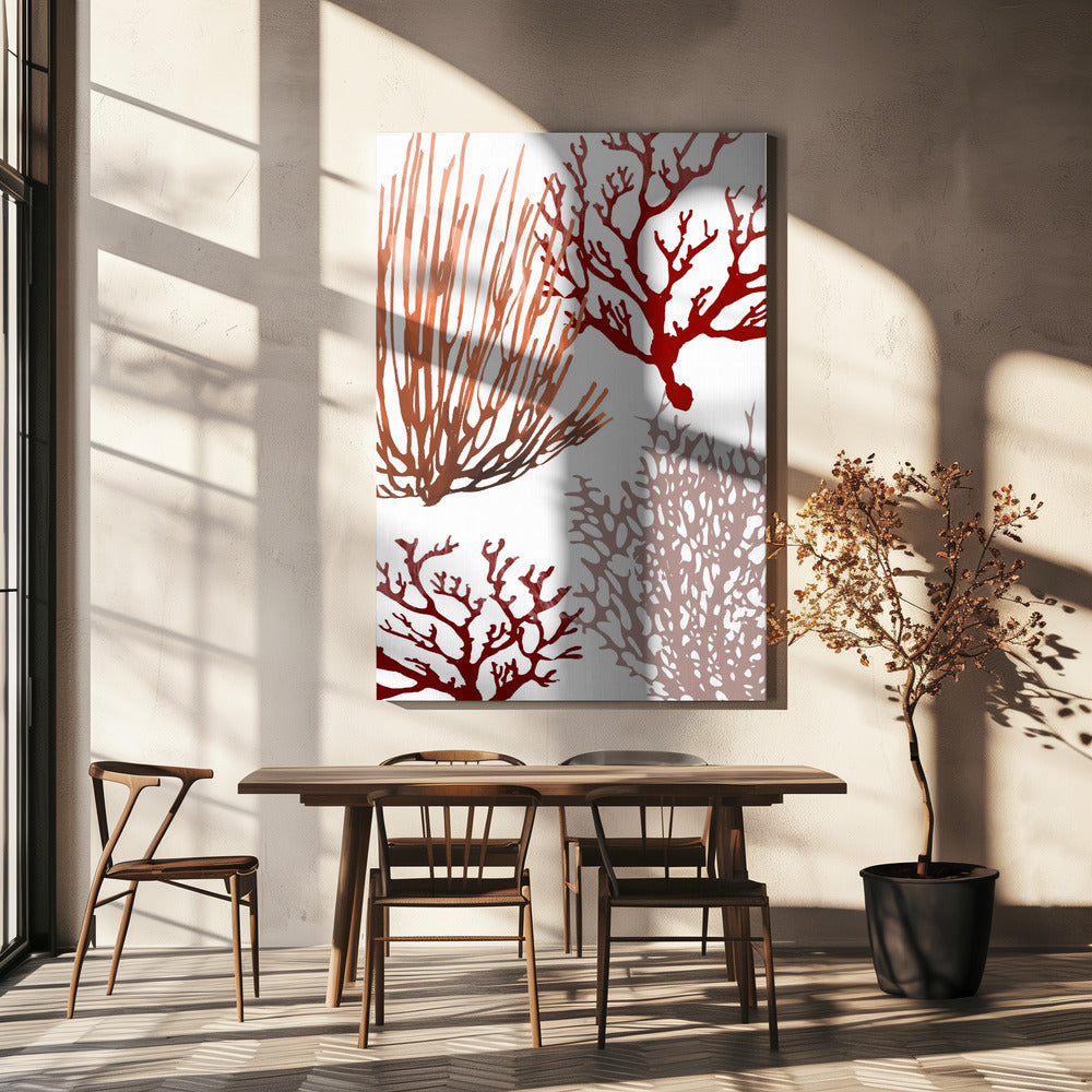 Pink and Red Sea Coral | Canvas