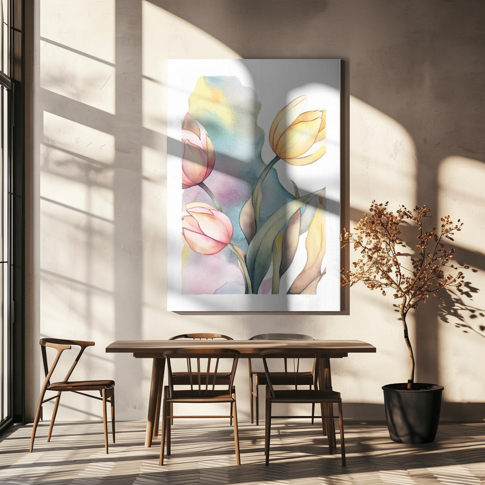 Watercolor Tulip | Canvas