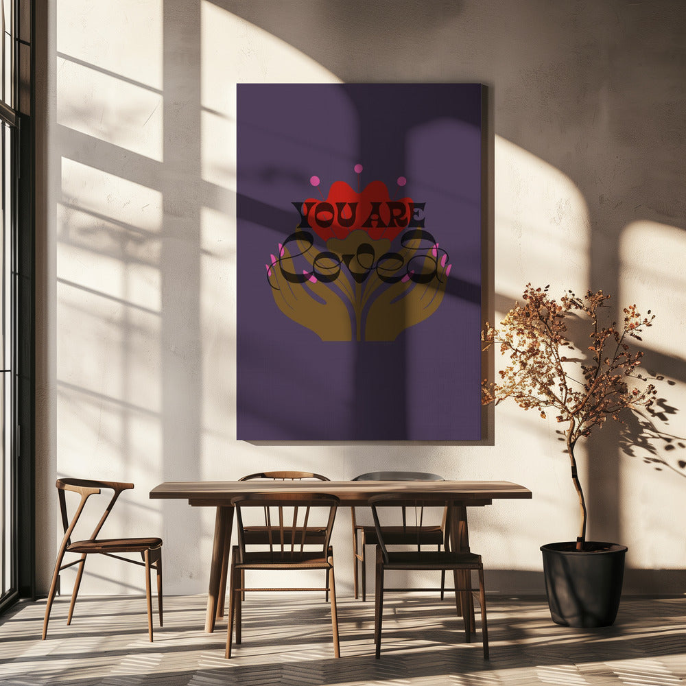 You Are Loved Purple | Canvas