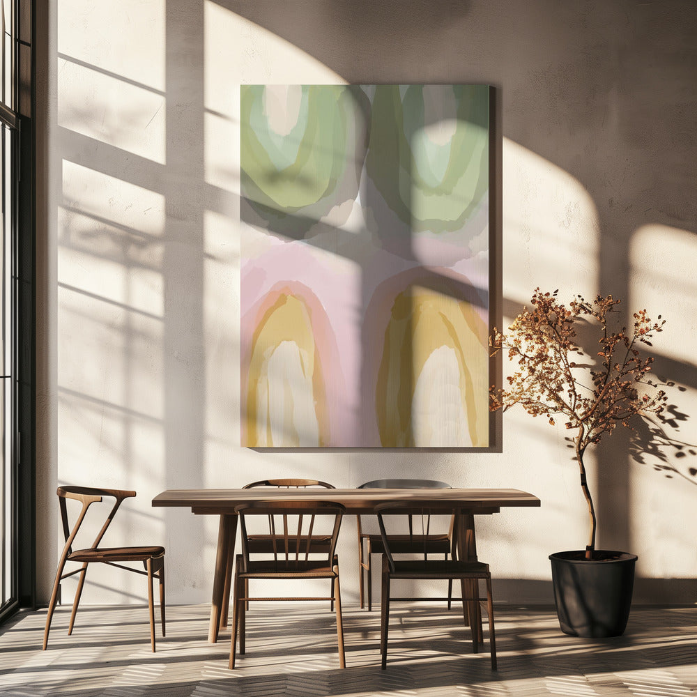 Watercolour Pastel Abstract | Canvas