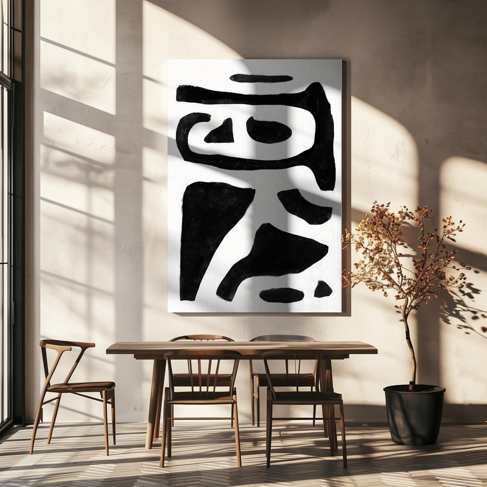 Black and White Abstract | Canvas