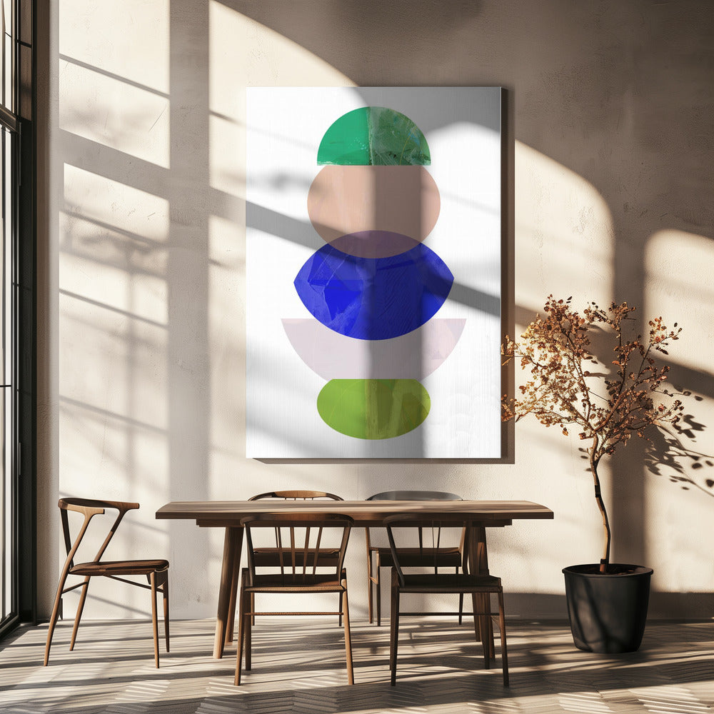 Coloured Shapes Stack 1 | Canvas