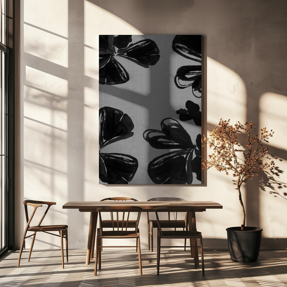 Black Floral 6 | Canvas