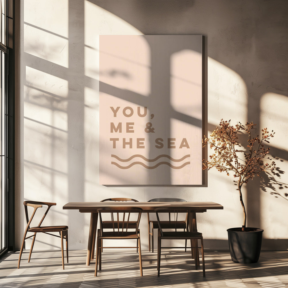 You Me And The Sea (Sand) | Canvas