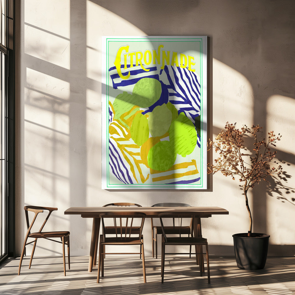 Citronnade Yellow and Green | Canvas