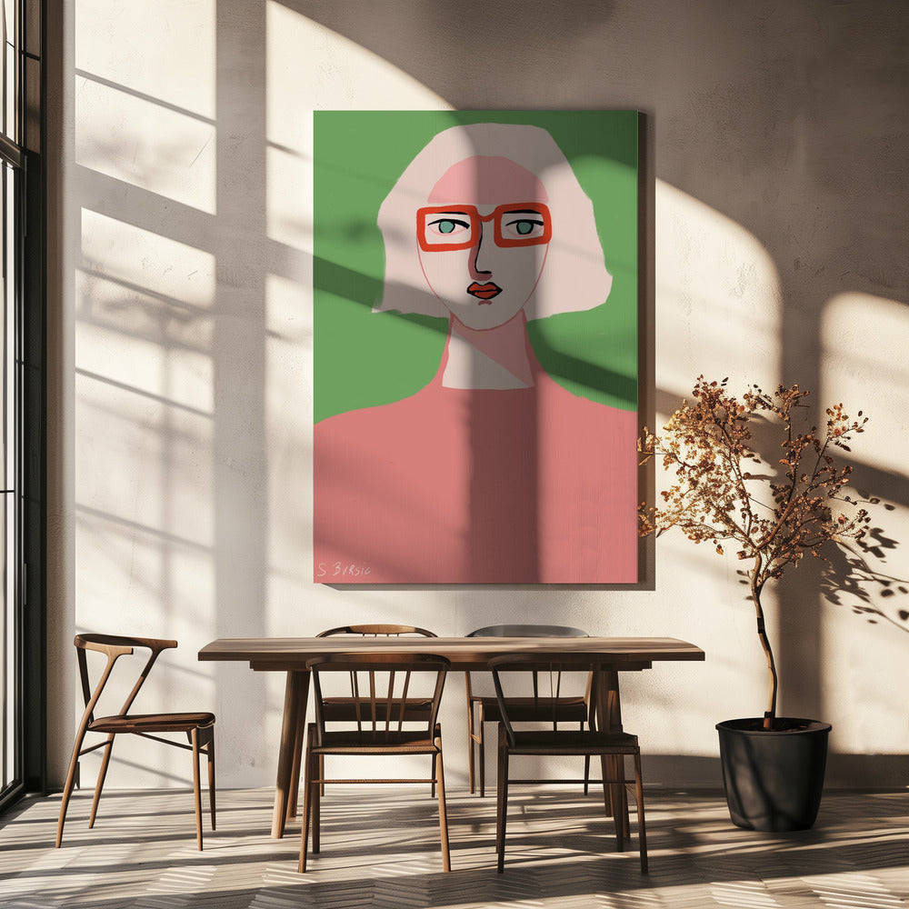 Lady with light hair | Canvas