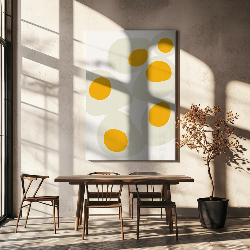 Yellow Eggs food art | Canvas