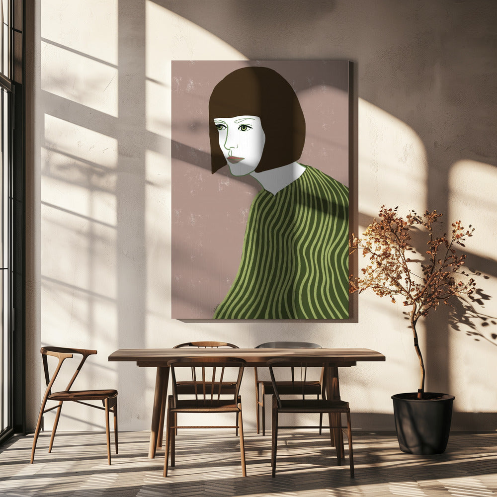 The brunette | Canvas