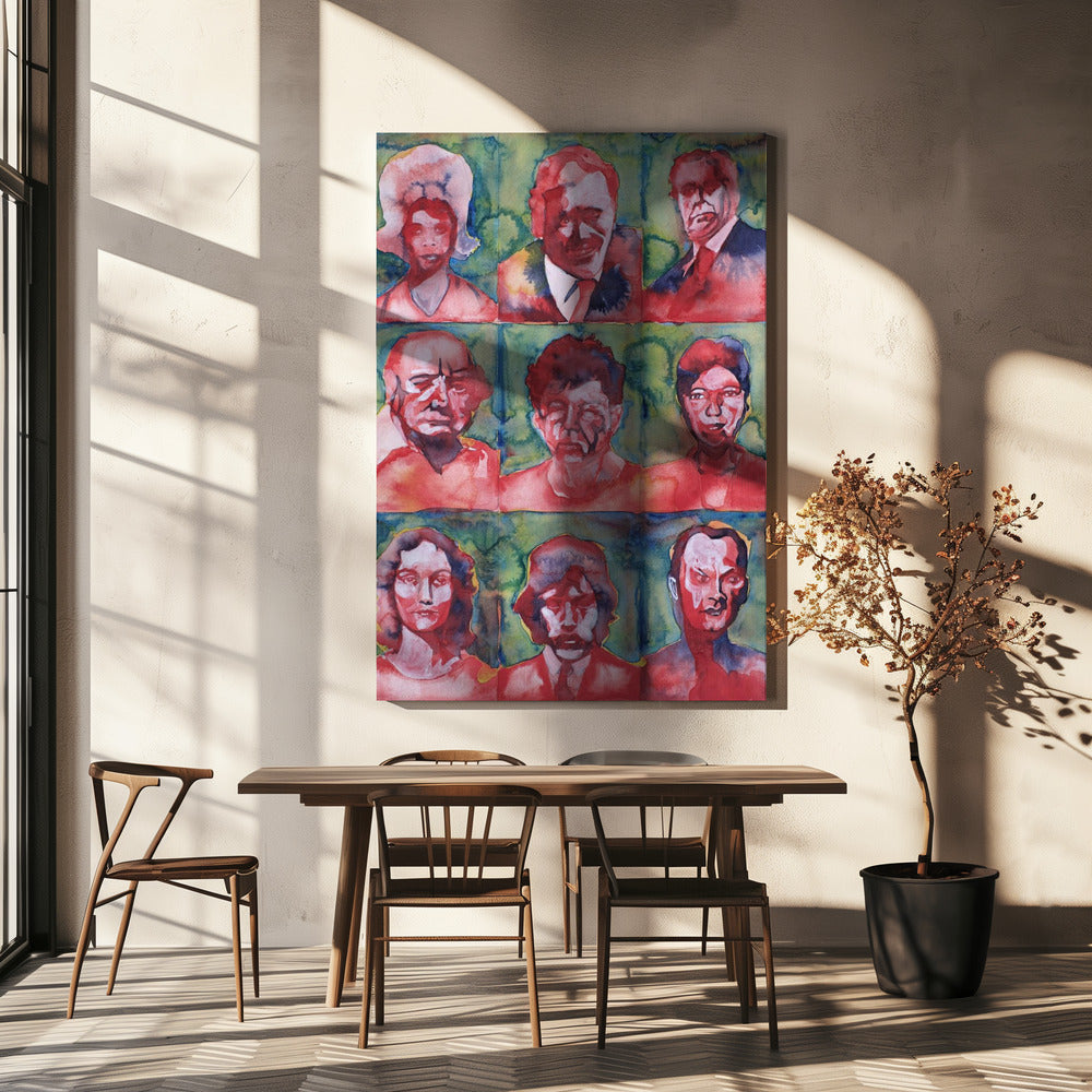 Headshot Grid No. 3 | Canvas