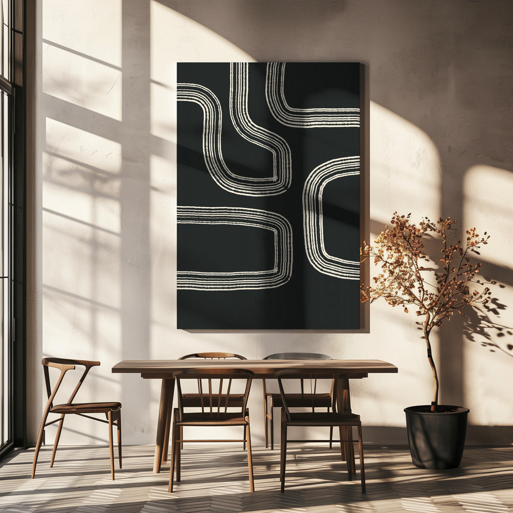 Bold Curved Lines | Canvas