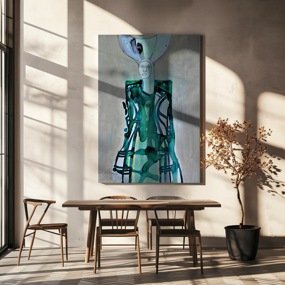 Tartan Woman | Canvas