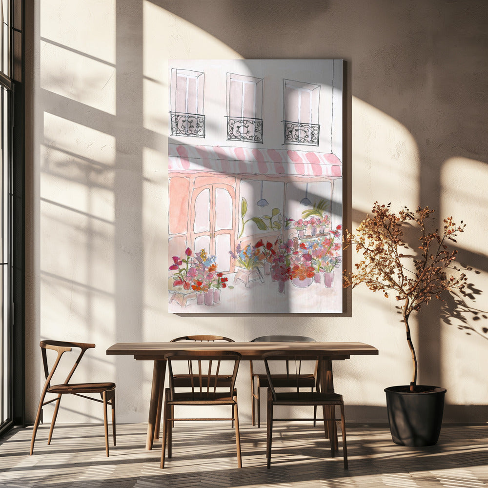 Pink Flower Shop | Canvas