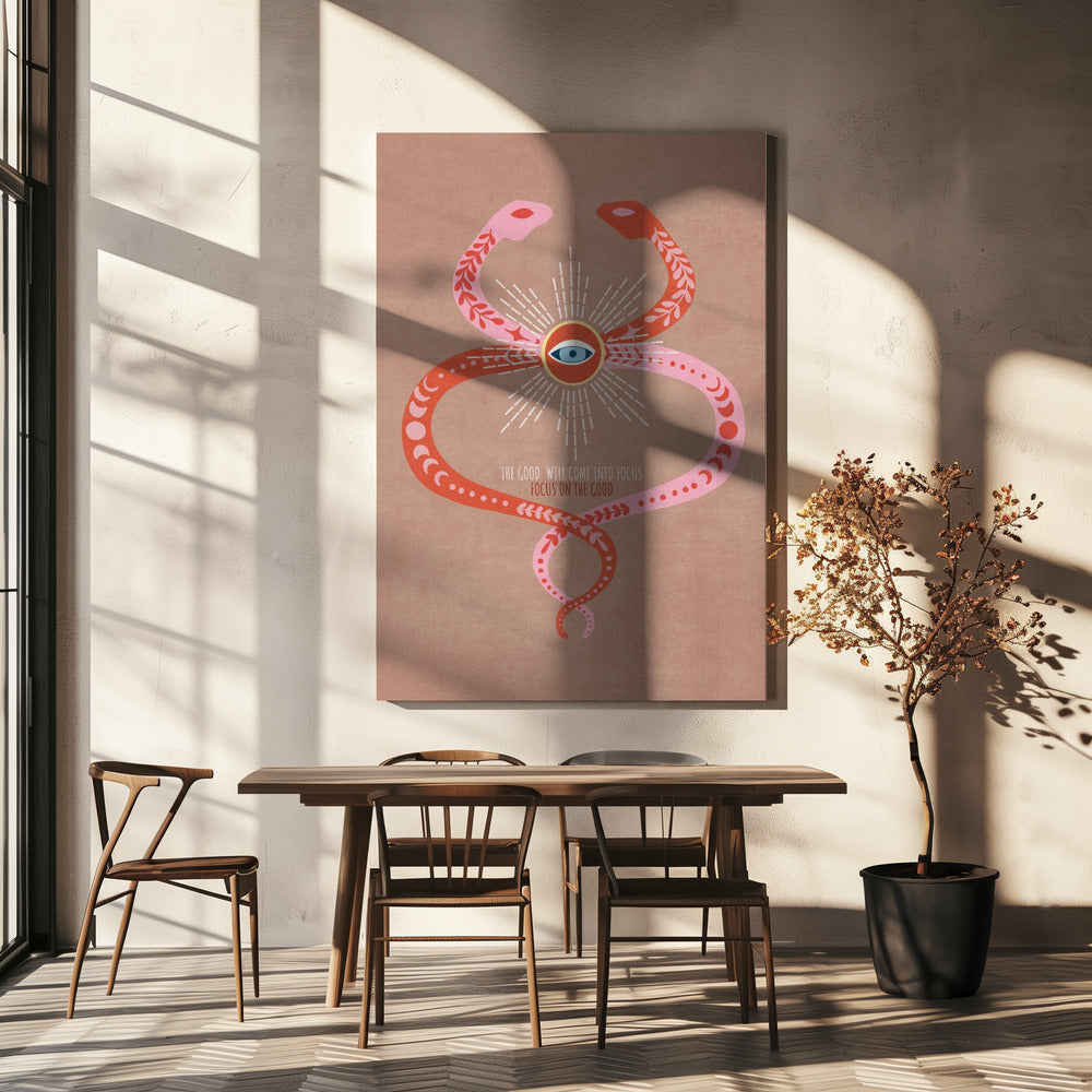 Serpent's Visionary Eye | Canvas