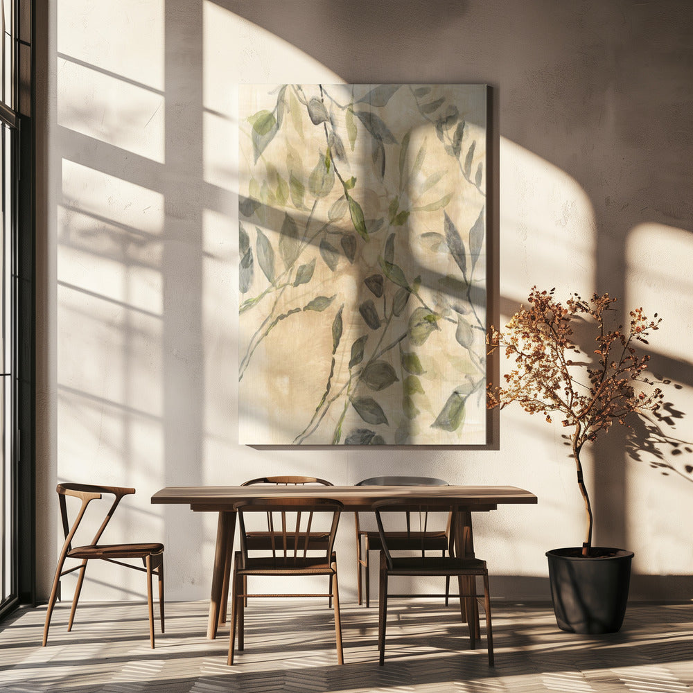 Colour Washed Leaves No2 | Canvas