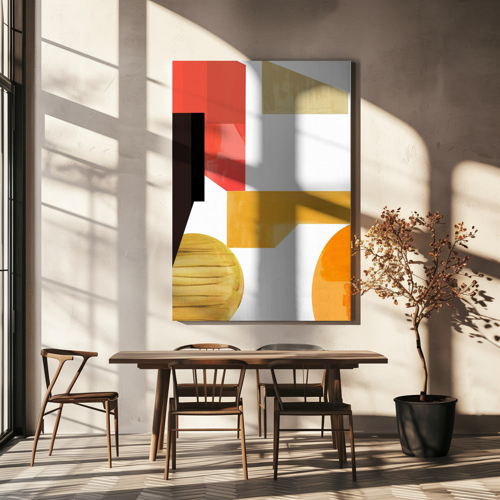 Geometric Warmth No3 | Canvas