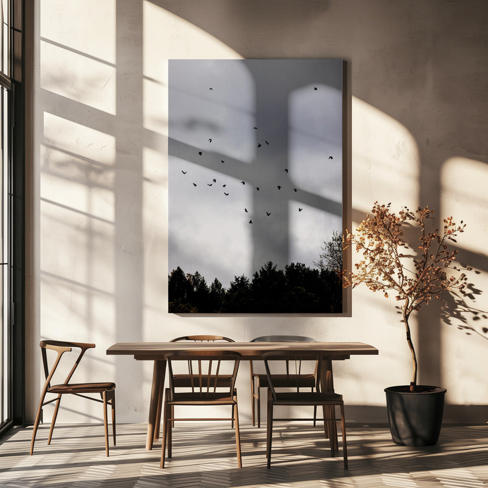 Birds and Clouds 1 | Canvas
