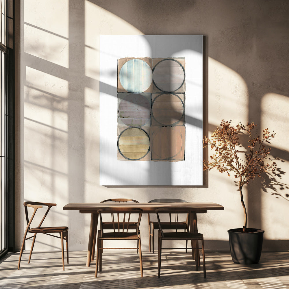 Circles In Squares No 3 | Canvas