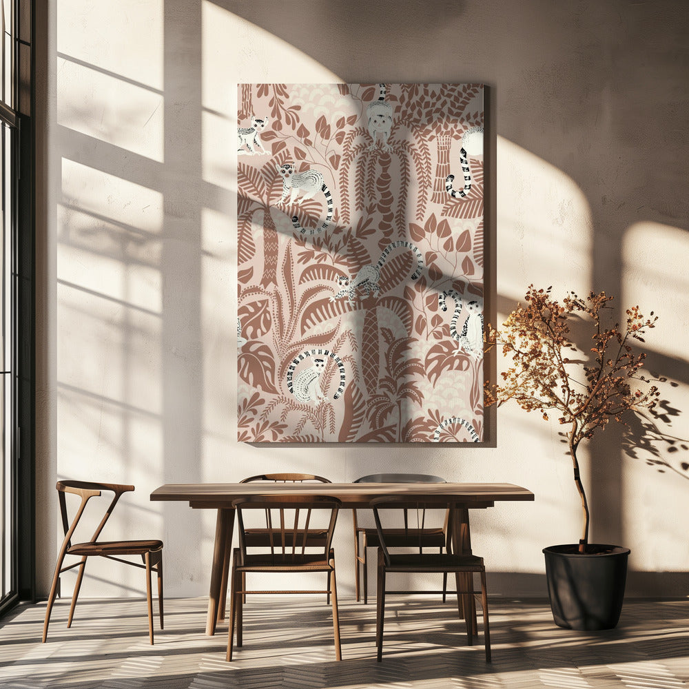 Jungle adventure Mocha Mousse | Canvas