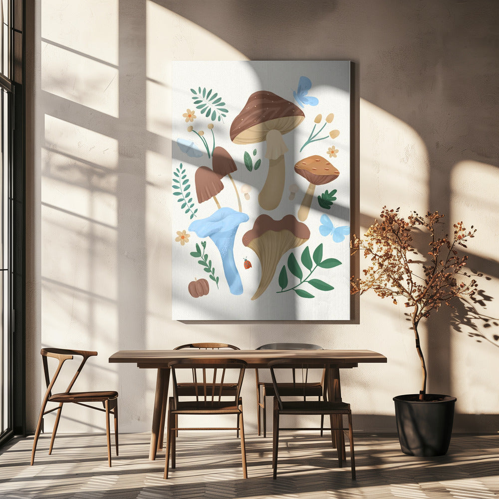 Mocha Fungi | Canvas