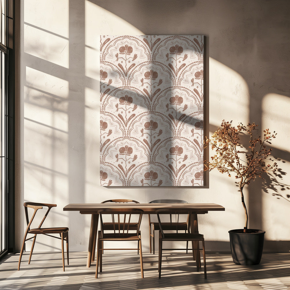 Boho Orchid Tiles Pattern | Canvas