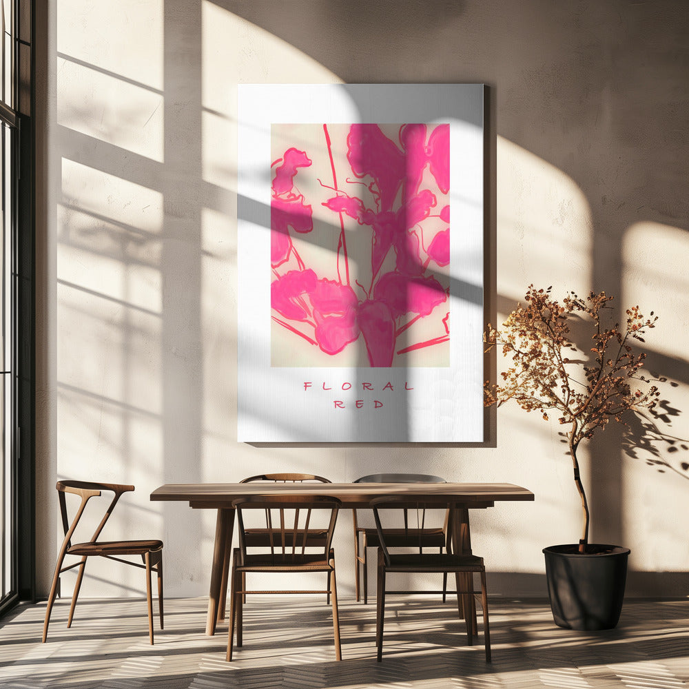 Floral Red | Canvas