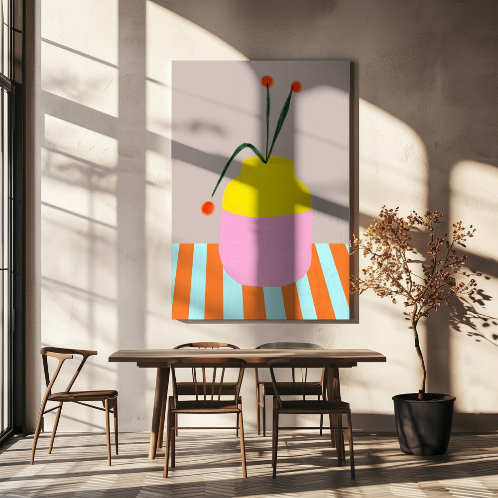 Bold Vase Blooms | Canvas