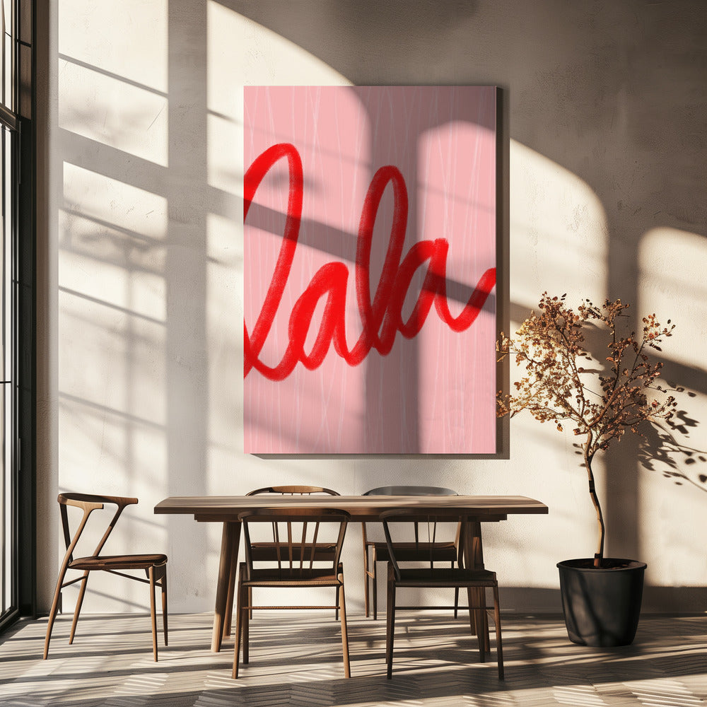 Lively Red Whispers | Canvas