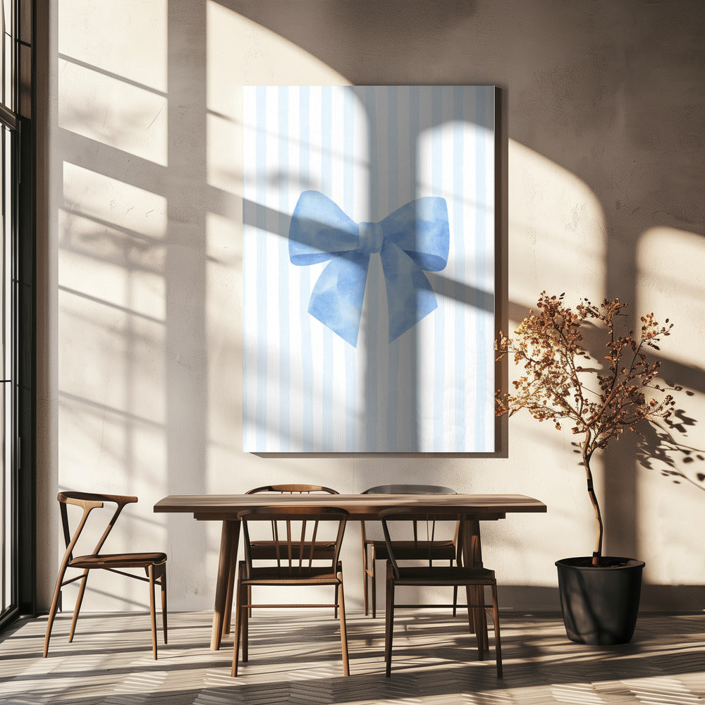 Blue Ribbon Elegance | Canvas