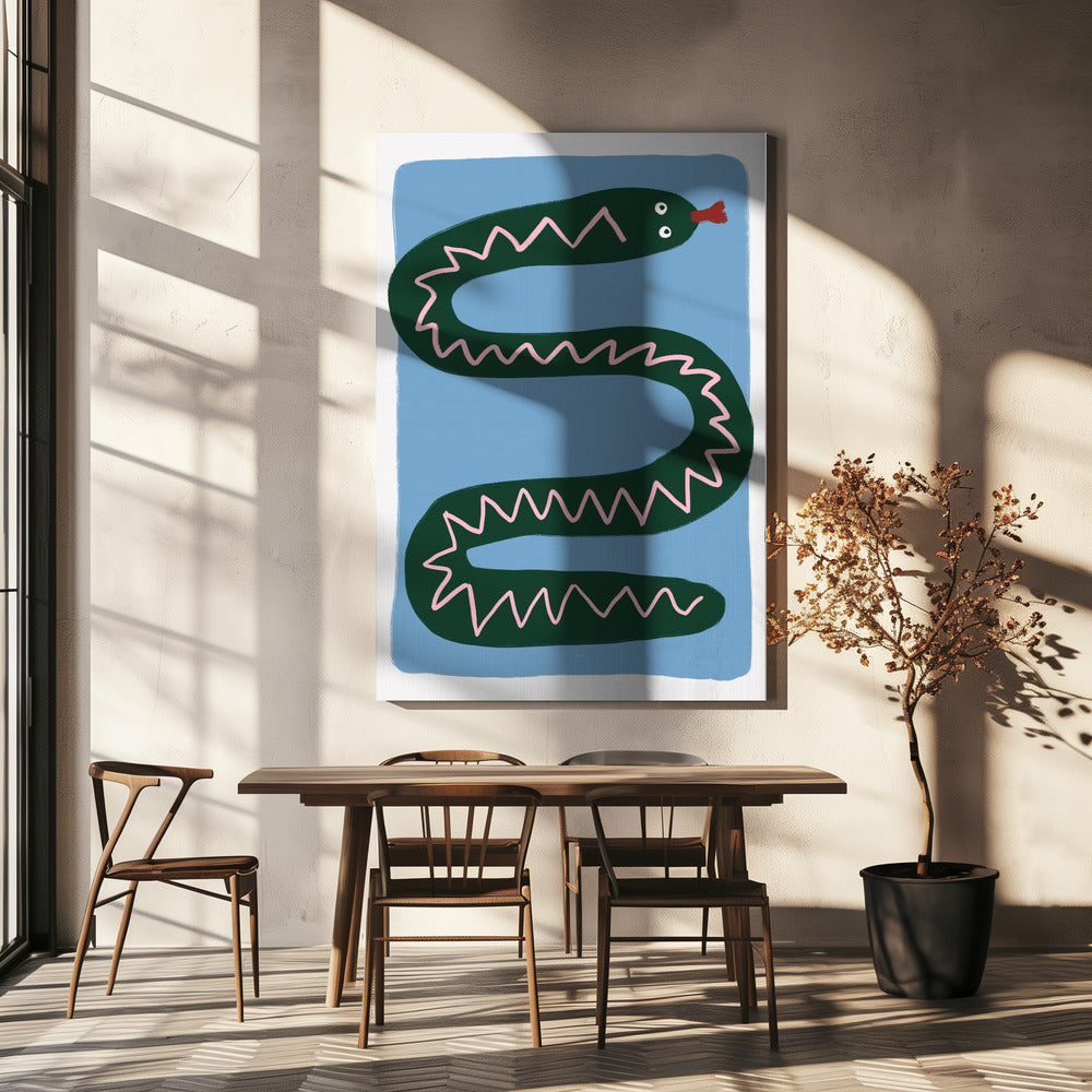 Wiggly Serpent Tale | Canvas