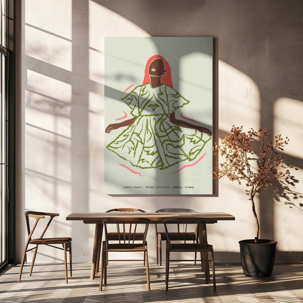 Elegance in Green | Canvas