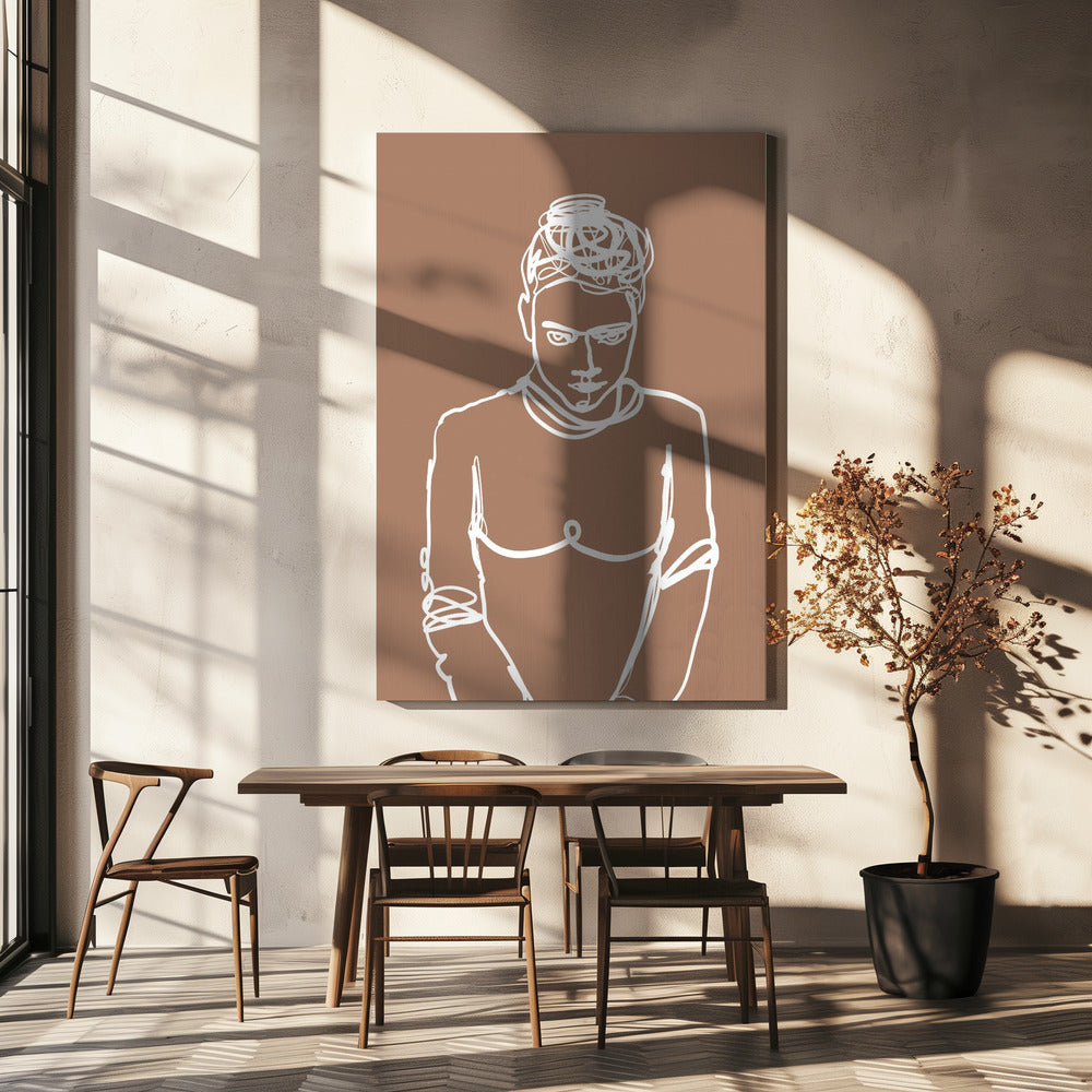 Line drawing lady | Canvas