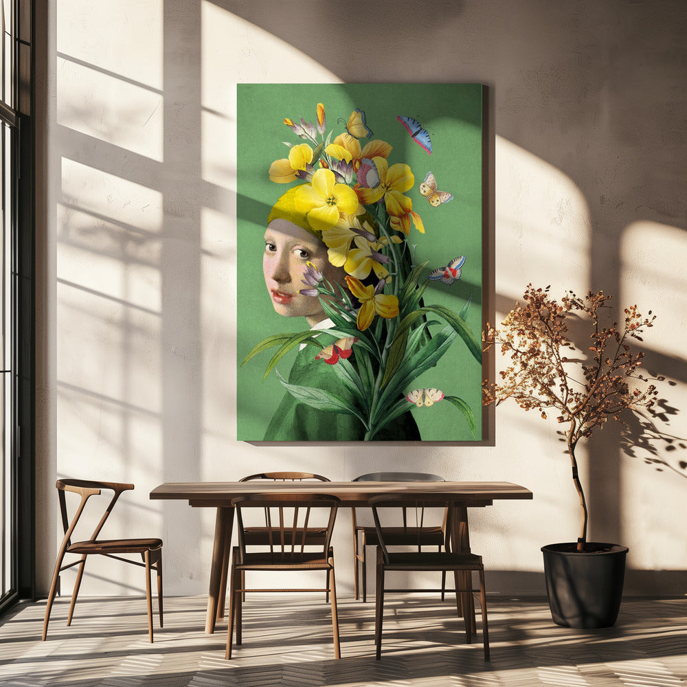 Girl With Pearl Earring the Springtime Edition Ii | Canvas