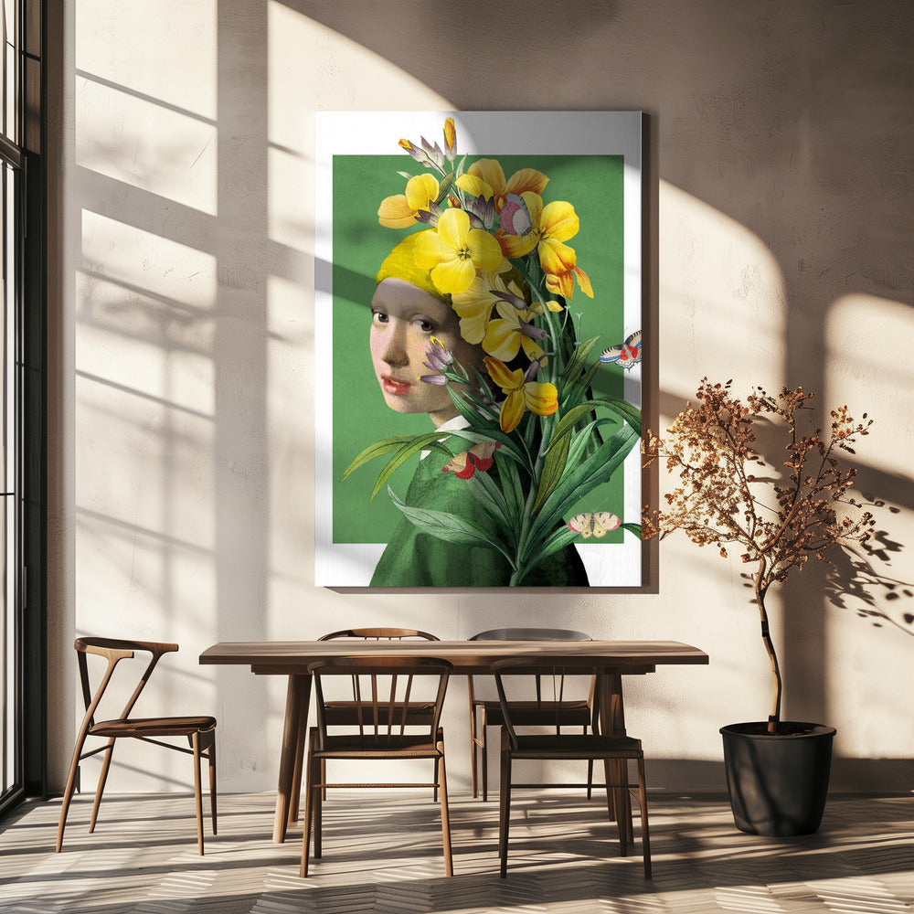 Girl With Pearl Earring the Springtime Edition | Canvas