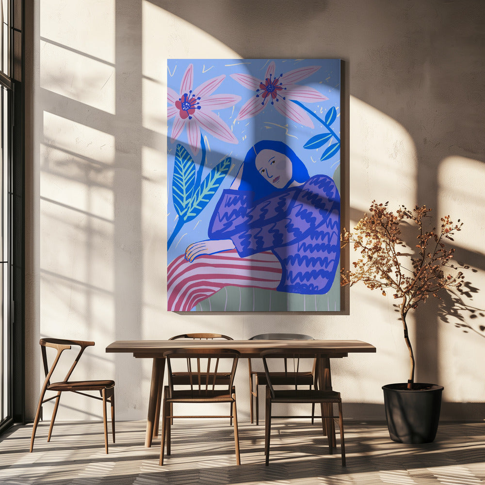 Lady sitting | Canvas