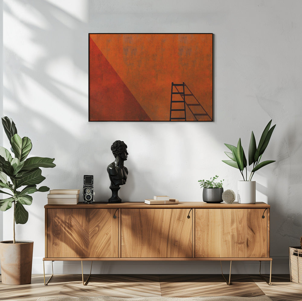 A ladder and its shadow | Poster