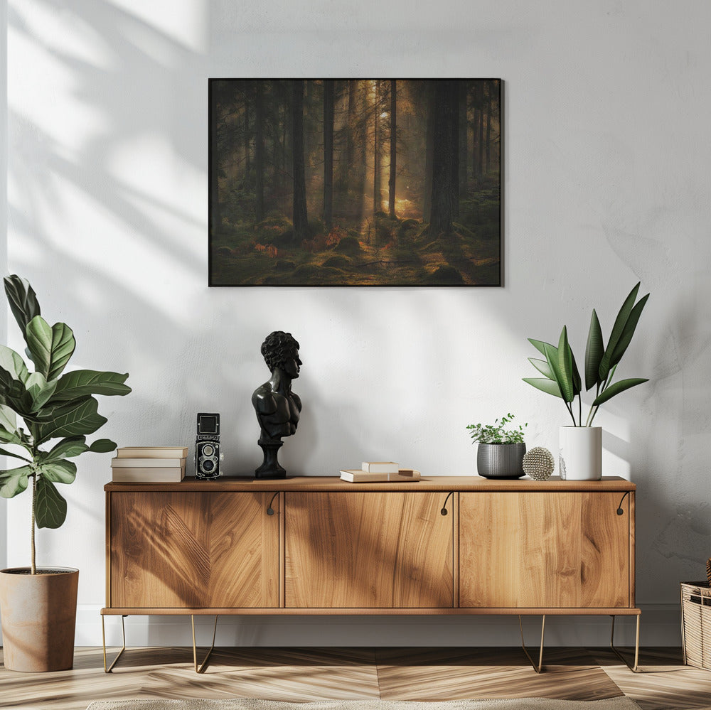 The light in the forest | Poster