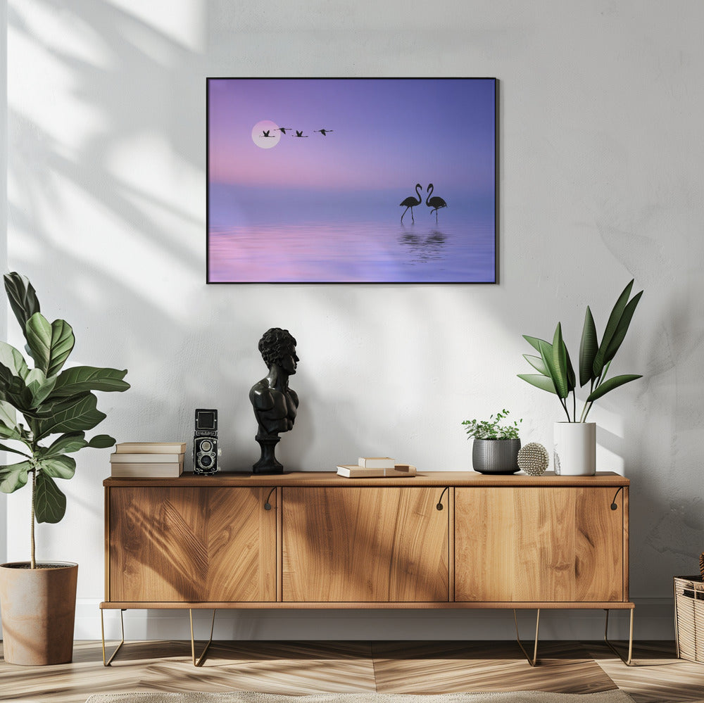Flying Flamingo | Poster