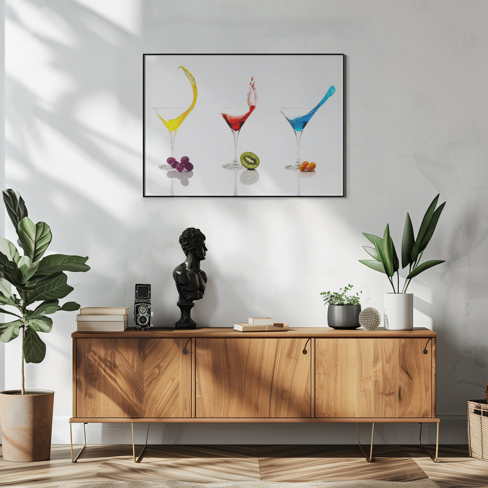 Cocktails and Fruit | Poster