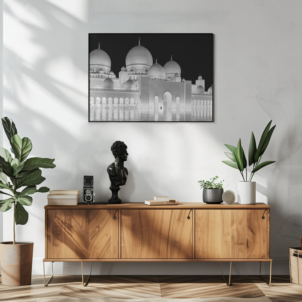 Light of Abu Dhabi Grand Mosque | Poster