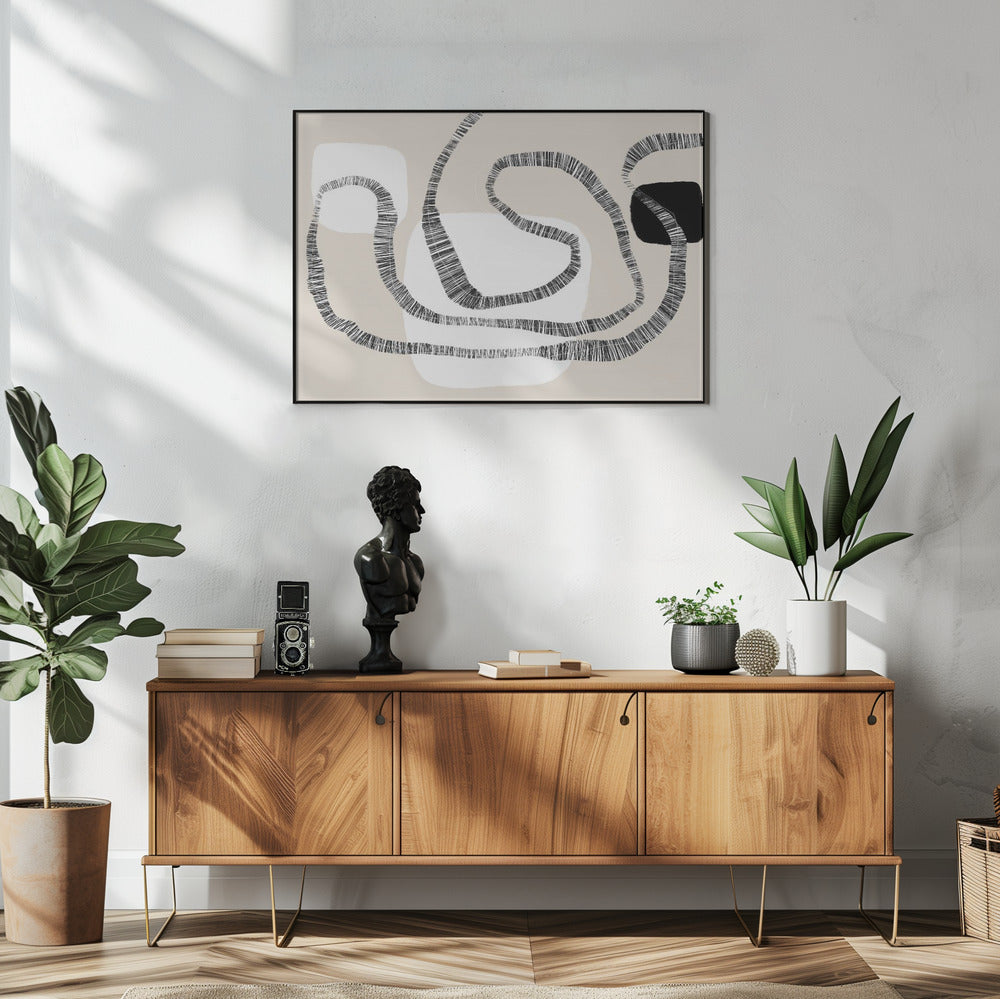 Bold Lines And Geometric Forms | Poster