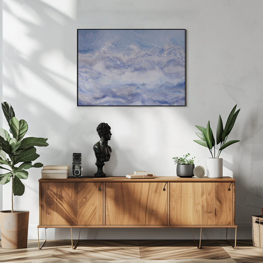 Mountains Under A Starry Sky | Poster