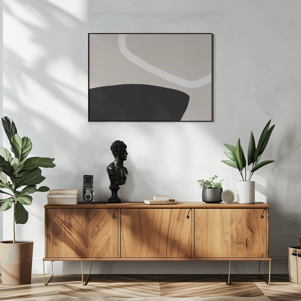 Black And White Forms | Poster