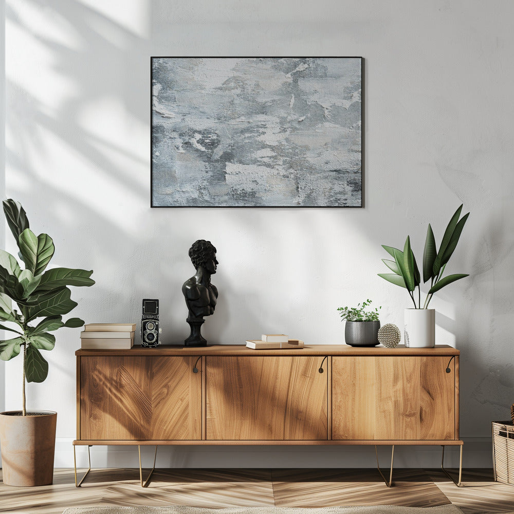 Cool Gray And White Tones | Poster