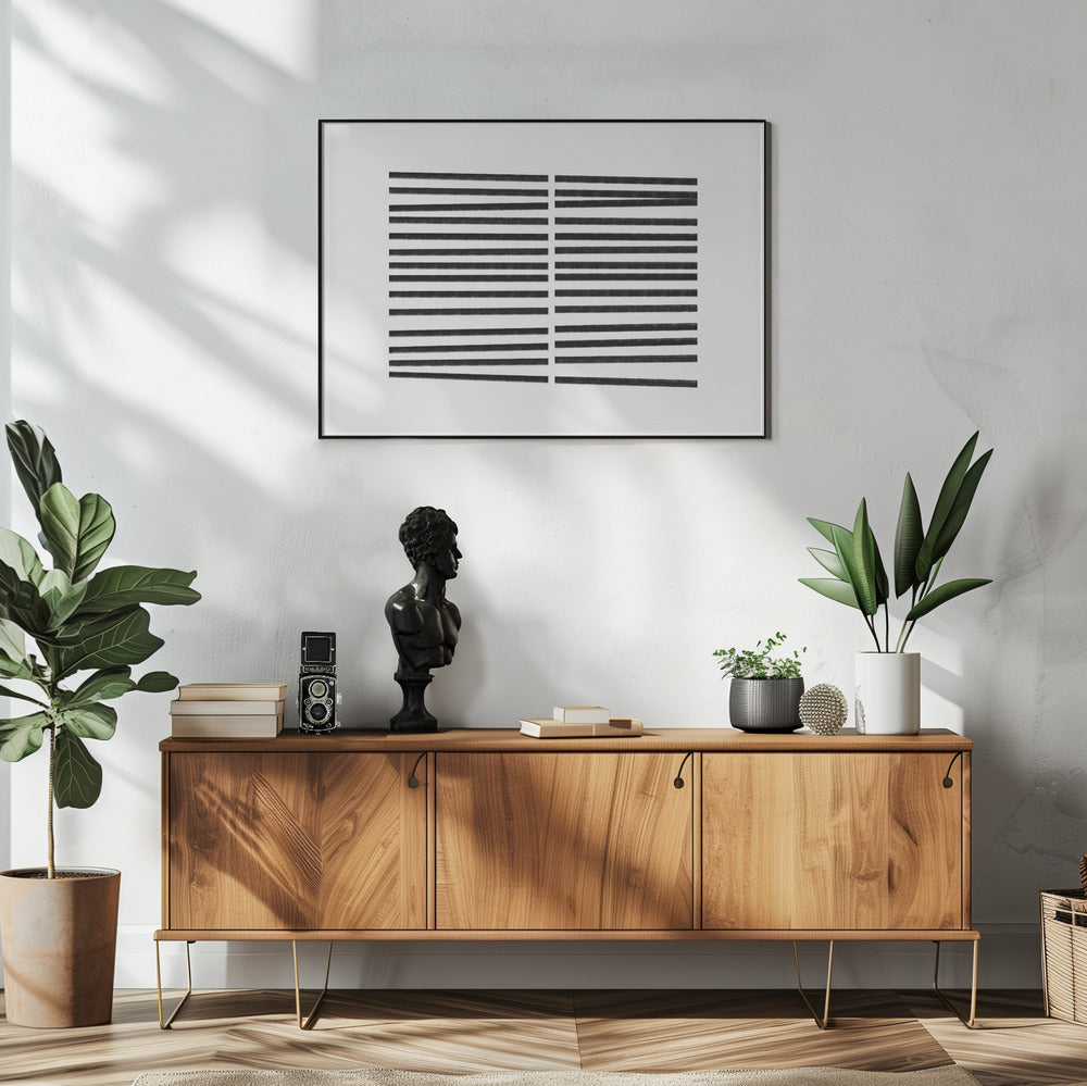 Parallel Black Lines | Poster