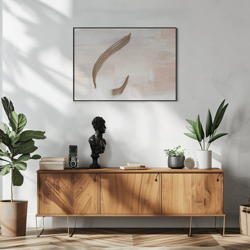 Gentle Brushstrokes in Earthy Tones | Poster