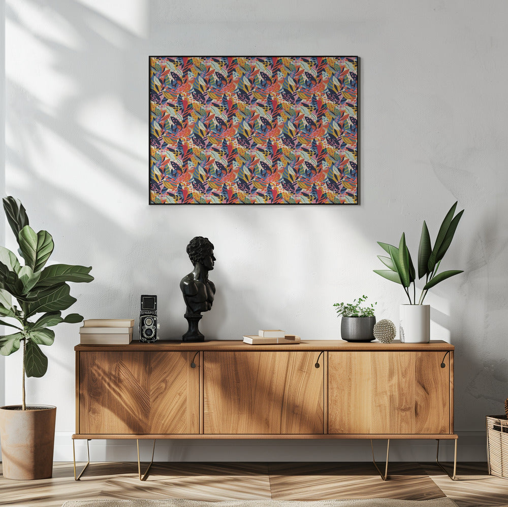 Vivid Jungle Tapestry | Poster