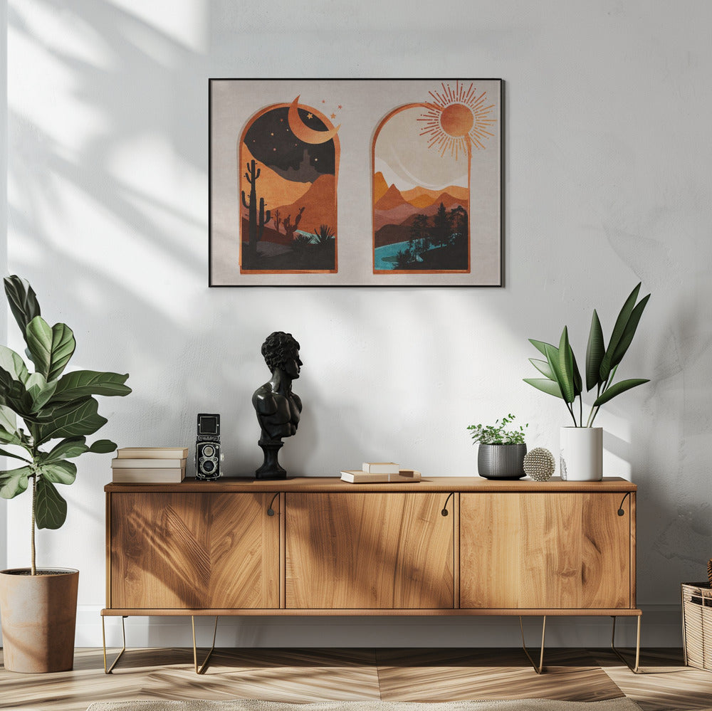 Desert's Dawn & Dusk | Poster