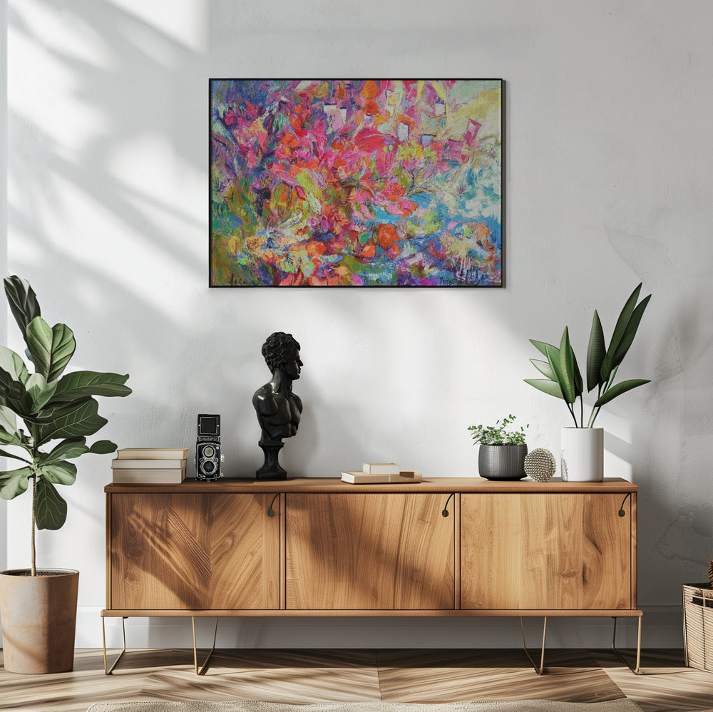 Luminous Petal Cascade | Poster