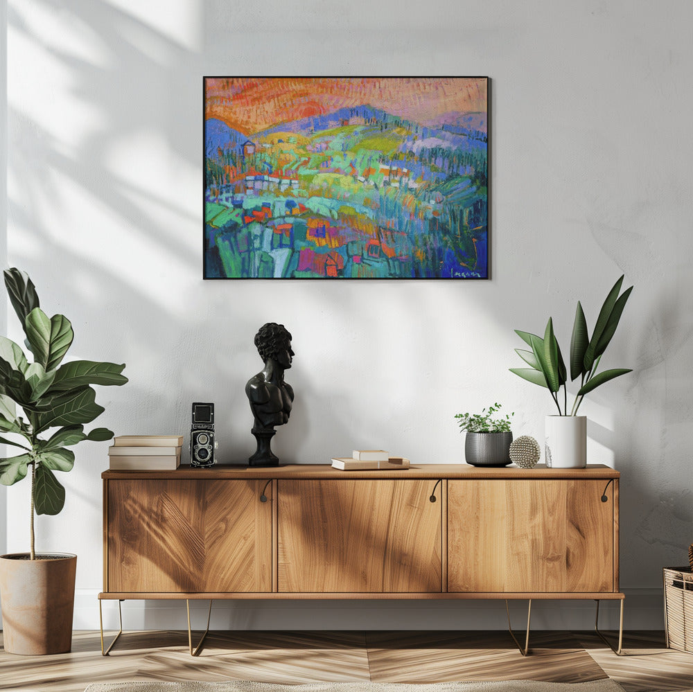 Vibrant Hillside Dreams | Poster