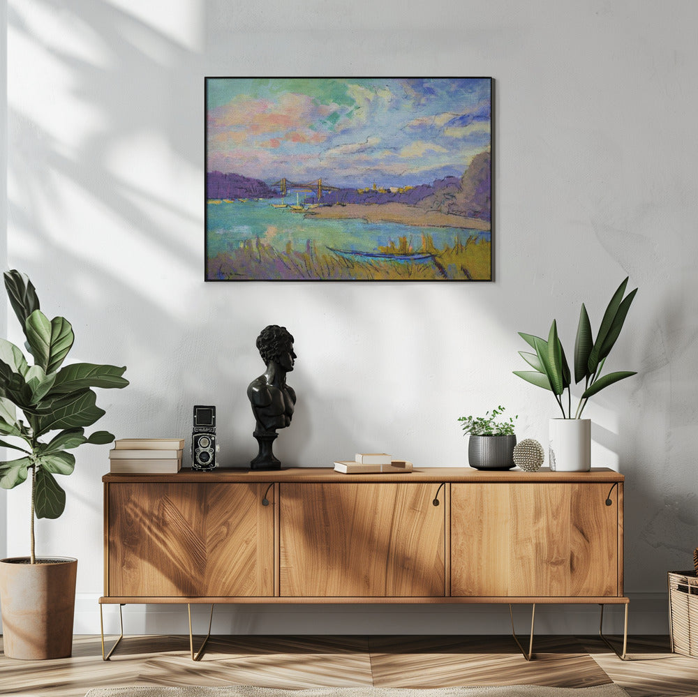 Serene River Skies | Poster